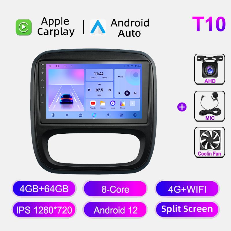 Android Car Radio For Renault Trafic 2015-2019 Multimedia Video Player Carplay GPS Navigation Auto Stereo 4G WIFI Head Unit DSP