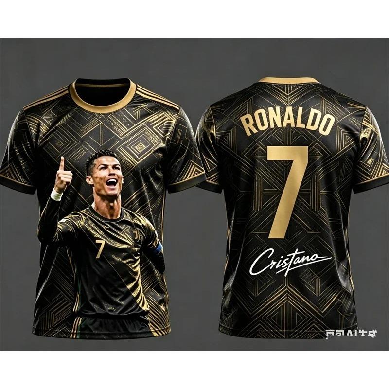 2026 Dragon Ball Licensed 3D Printed AI Goku No.10 Jersey Parent-child Stylish Sports Wear