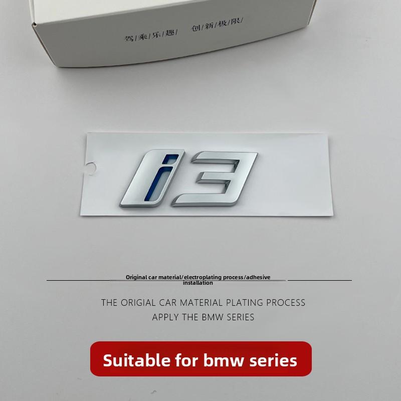 3D ABS Auto Emblem Karosserie Heck Kofferraum Fenster Aufkleber Abzeichen Dekoration Decal Auto Modifikation Für BMW ix3 ix i3 i4 i7 Zubehör