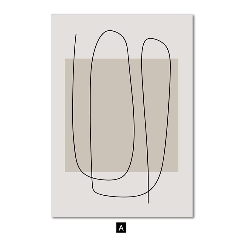 

Геометрична лінія. Фігура. Абстрактні картини на полотні. Настінні плакати та принти. Сучасні мінімалістичні художні картини для прикраси вітальні. 50x70cm No Frame