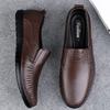 Fashion New Mens Loafers Genuine Leather Men Shoes High Quality Formal Casual Moccasins Soft Breathable Slip On Boat Shoes Driving Shoes