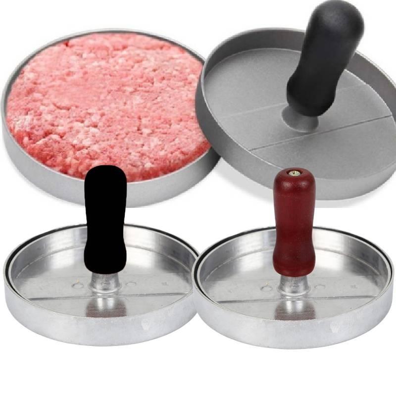 Modern Aluminum Alloy Circular Hamburger Press For Juicy Patties And Rice Balls