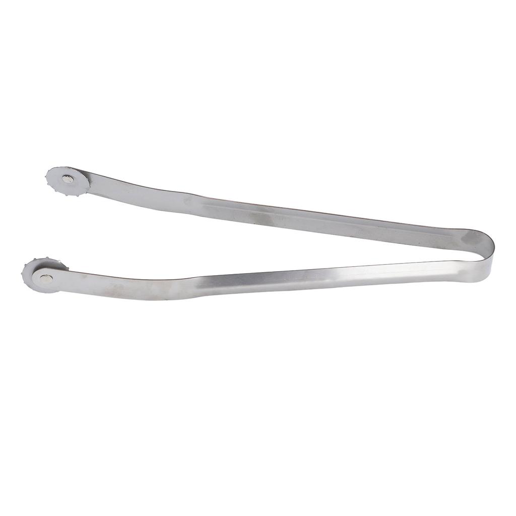 Clește pentru întors cârnați BBQ 15 inci Mâner lung Oțel inoxidabil Clește pentru grătar pentru grătar exterior Bacon