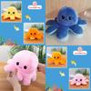 Adorable Double-sided Flip Reversible Octopus Plush Toy In Soft And Lifelike Style