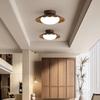 CHAO 6 Modern Nordic Retro Corridor Corridor Light Wardrobe Entrance Foyer Antique Walnut Wood Grain Balcony Ceiling Light