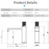 Single Handle Mixer Matte Black Finishing Bathroom Basin Water Faucets Hot and Cold Water Taps Brass Deck Mounted