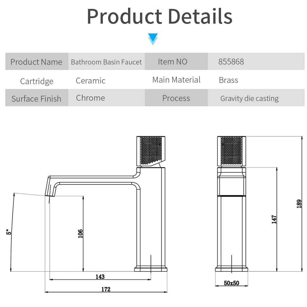 Single Handle Mixer Matte Black Finishing Bathroom Basin Water Faucets Hot and Cold Water Taps Brass Deck Mounted
