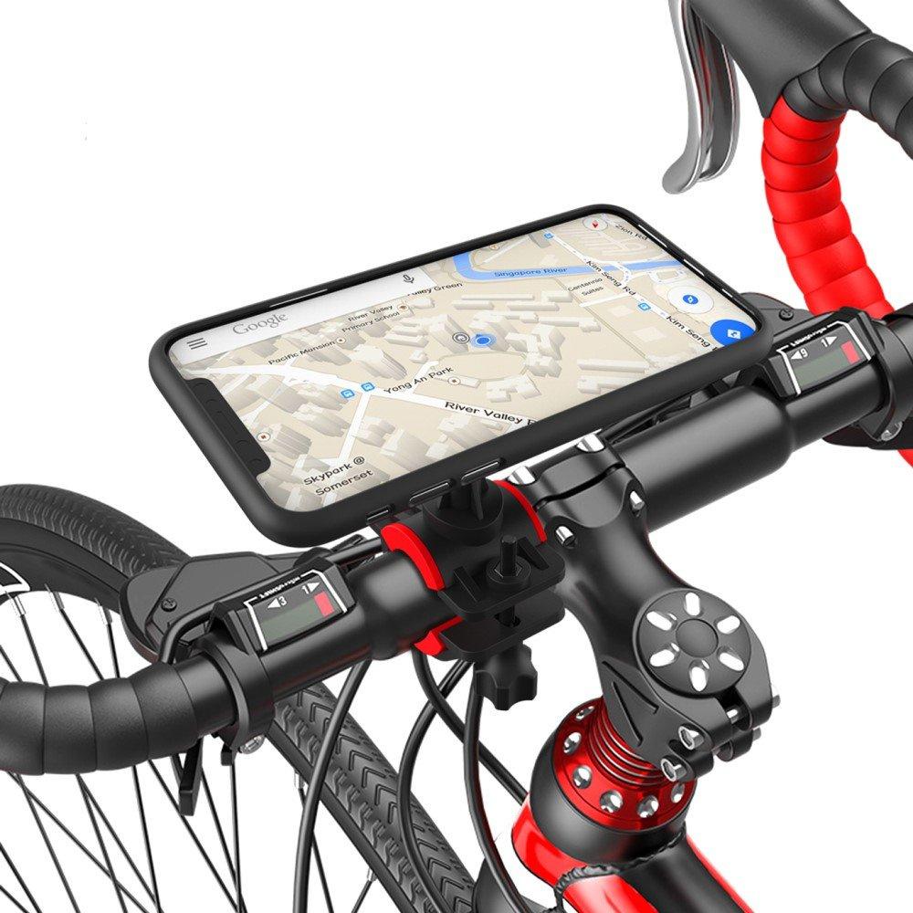 Bike handlebar mount with phone adapter