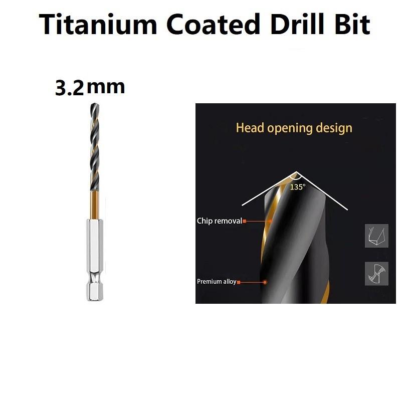 1PC Drill Bit Set Nitride Coated Cordless Screwdriver Compatible