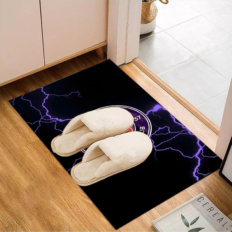 Toul-ouse Football Rug for Living Room, Game Rooms, Office, Bedroom, Office Floor Mat Playful Design, Fan Gifts Christmas Decor