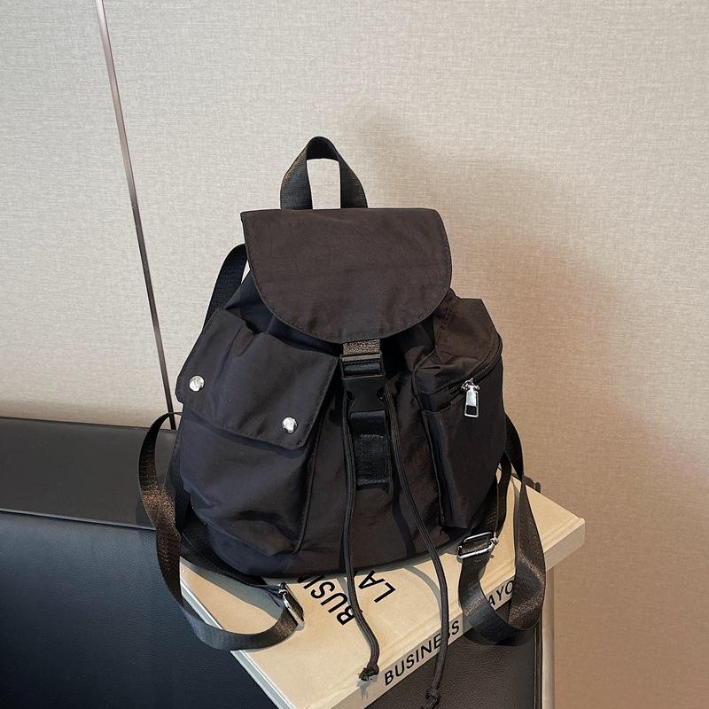 Casual Backpack Women's New Fashion Shoulder Handbag Large Capacity Lightweight Travel Oil Backpack