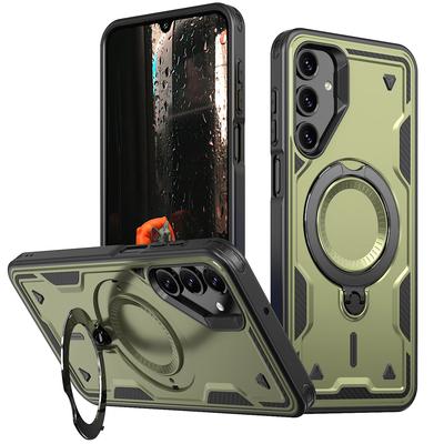 For Samsung Galaxy A14 A15 A25 A35 A55 A05 A05S A06 A16 A26 A36 A56 Case Armor Anti-fall 360° Rotating Stand Plastic Phone Cover