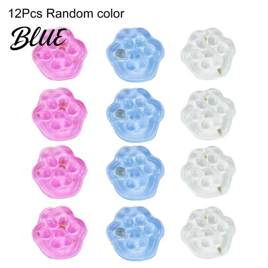 Office Stress Relief Transparent Squeeze Toy Square Ice Cube/Cat Paw Ball Tranquility Desk Accessory Sensory Small Fidget for Adults Realistic Cube