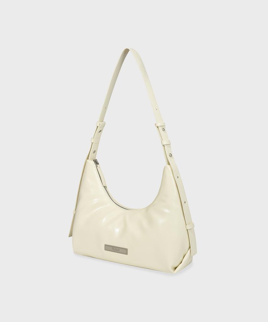 Fallett Two-Way Vegan Leather Hobo Bag Ivory