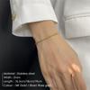 eManco Colorfast Versatile Box Chain Bracelet for Women – Stylish Japanese Korean Fashion Accessory