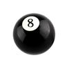 Schwarzer 8-Ball-Schaltknauf, kurzer Schaltknauf für Universalauto, Acryl, schwarz, 8 Ball, SK-1003-8