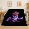Kpop B-BTS Jeon Jung Kook JK Flannel Blanket Soft Warm Throw Blanket for Bedroom Living Room Bed Travel Camping Picnic Gift
