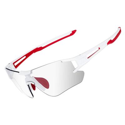 Rockbros meekleurende zonnebril voor fietsen en UV-bescherming, inclusief opbergtasje, unisex, lichtgewicht, lichtgewicht, inclusief bescherming.