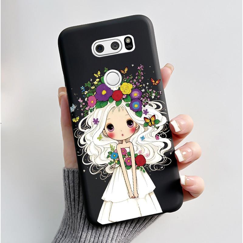 Casing For LG V30 V30+ V30S V30S+ V35 V35+ ThinQ Slim Soft Black Silicon Case Aesthetic Luxury Cute Cool Boys Girls Back Cover