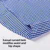 Thin Spring Summer 100% Cotton Shirts for Men Long Sleeve Checkered Dress Shirt Mens Blue Green  Men Clothing  Button Up Shirt