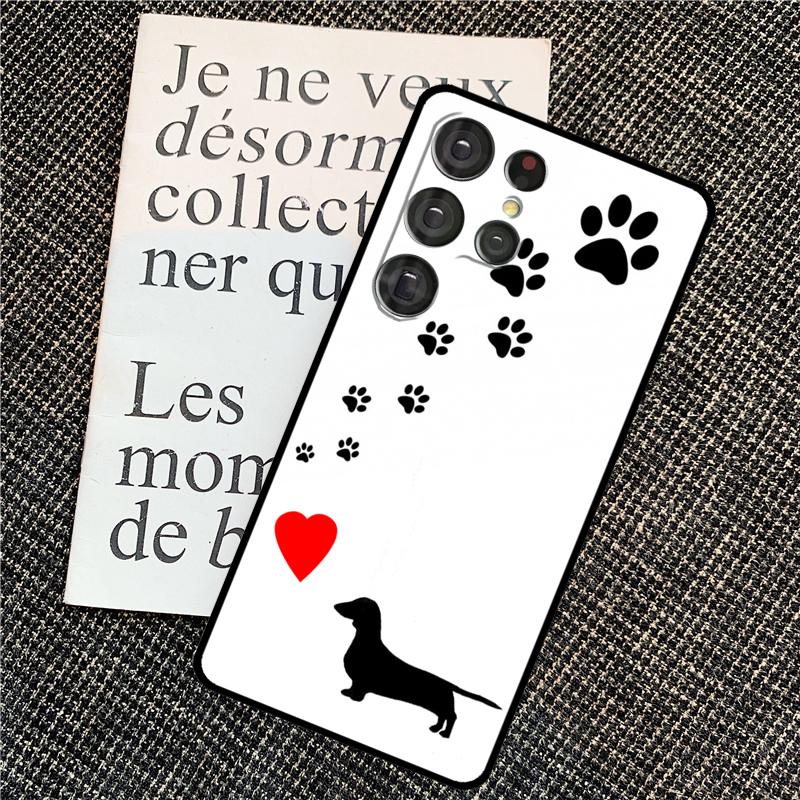 Sausage Dog Dachshund Quotes Case For Samsung Galaxy S24 S25 Ultra S20 S21 S22 S23 Ultra S9 S10 Plus S25 FE Back Cover