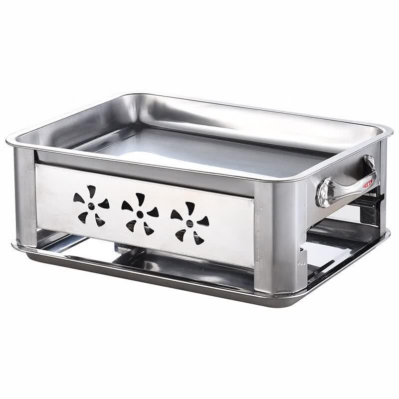 Shield Point Stainless Steel Rectangular Roast Fish Pan