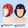 Head Protection Taekwondo Helmet Gear Portable S/M/L Kickboxing Helmet Pu Material One-Time Molding Muay Thai Helmet Fitness