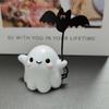 1Pc Halloween Cute Ghost Putting Bat Ornaments, Ghost Bat Desktop Party Decoration, Party Small Gift, Little Finger Cute Ghost