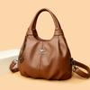 Ladies' Handbag, Soft Leather Single-shoulder Bag for Women, Retro Large-capacity Mom Bag Casually
