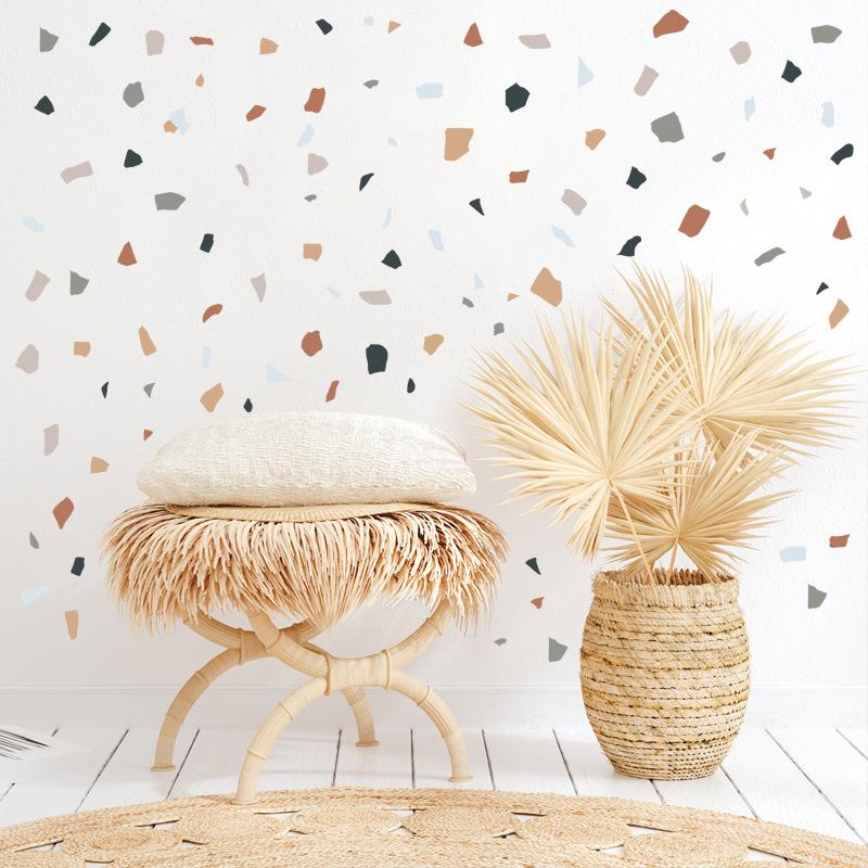 Marble Wall Sticker Fit For Living Room Bedroom Wall Decals Kids Room Decor Murals Wallpaper Terrazzo Background Wall Decor Sticker
