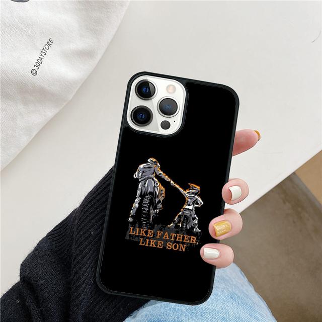 Motorrad Bike Handyhülle Cover Für iPhone 17 Air 15 16 14 13 12 Pro Max 11 Pro Max Plus Hülle Schale