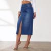 Gonna Lunga di Jeans Retro Americana Spaccata per Donna (Collezione 2025)