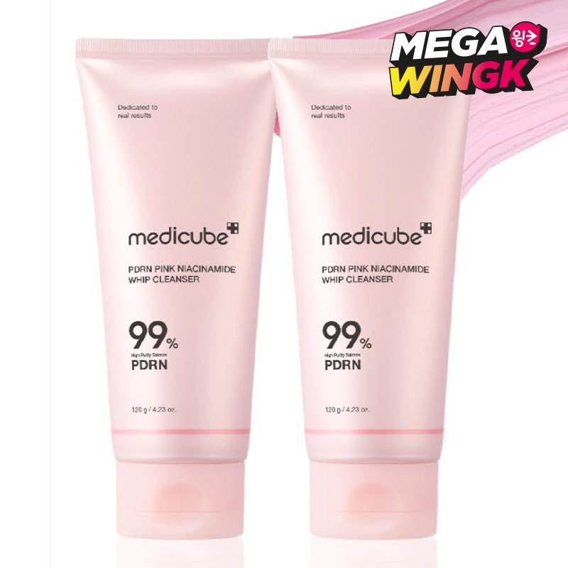 Набор очищающей пенки Medicube PDRN Pink Whip (120 мл x 2 шт.)