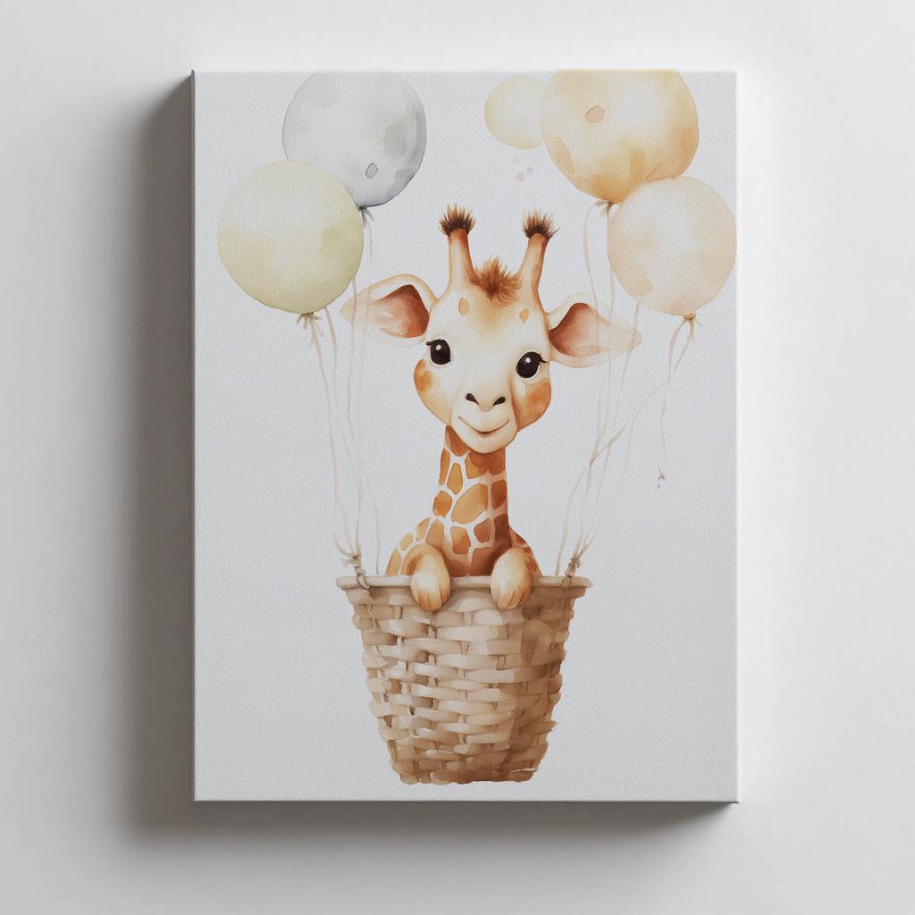 Happy Giraffe's Journey Happy Giraffe's Journey, 70X100 Cm, Frameless, Matte Paper 230 Gsm