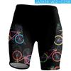 Short de cyclisme à imprimé floral Hommes Femmes Respirant Ajusté Vélo Montagne Route Vêtement de sport