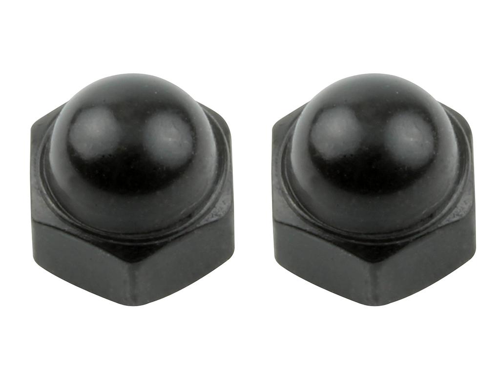 POSH FAITH Motorcycle Supplies Cap Nut Stainless Steel Black 2
