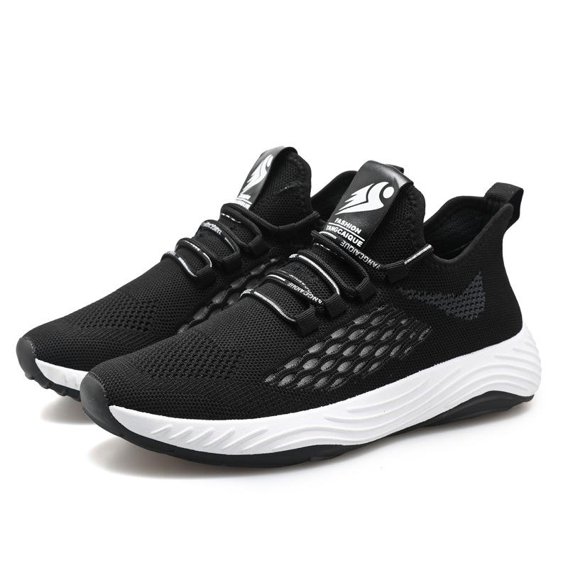 

Новые мужские кроссовки для бега, модные осенние дышащие спортивные туфли для мужчин 2024 года, легкие мужские кроссовки для ходьбы 44 чёрный