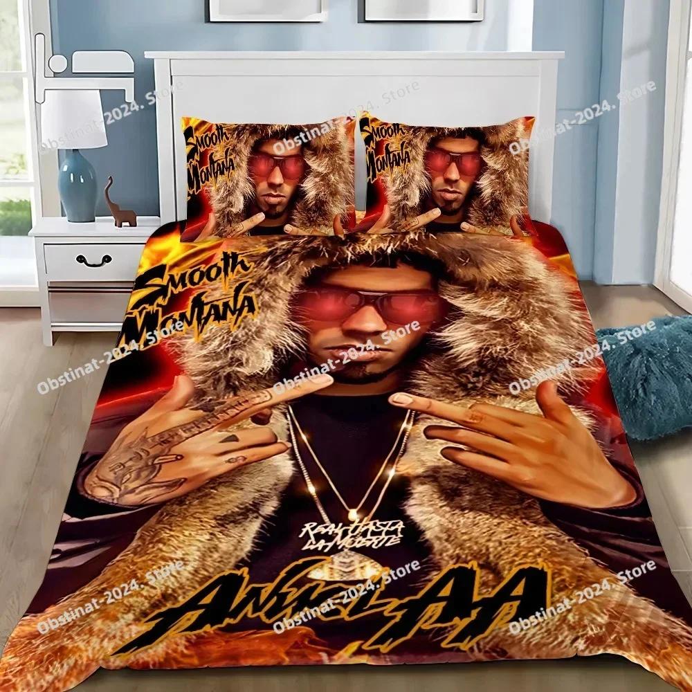 Anuel AA Real Hasta La Muerte Duvet Cover Pillowcase Bedding Set Boy Girl Bedroom Decoration Children Single Double Large Size