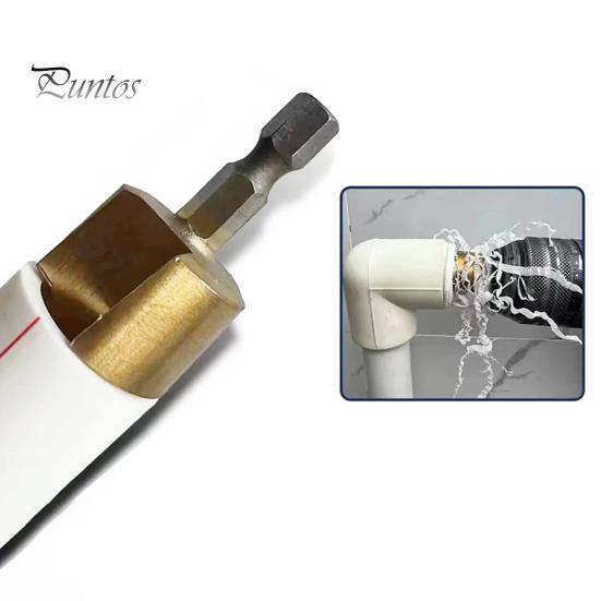 1/3Pcs Heavy-Duty Pipe Reaming Drill Bits Rustproof Corrosion Resistant Easy Installation Versatile Compatibility Reamer Drill Bit Tools