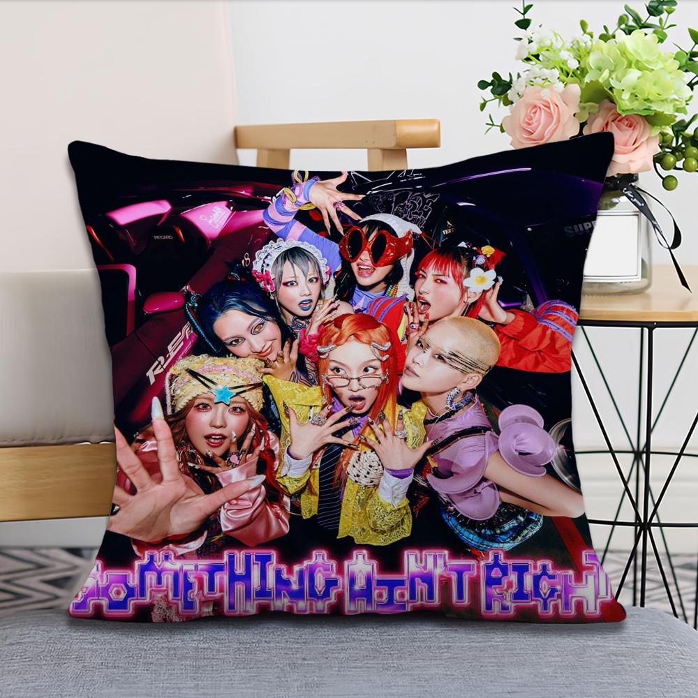 XXG Pop Singer Hot Music cushion cover Pillow Case Square Cushion Room Bedroom Headboard Sofa Living Backrest Nap Time