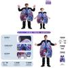 Game Character Lung Cosplay Costume With Digital Print For Halloween And Stage Performances