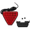 Calm Wish F1 Pilot Lamp LED Back Rear Fog Lamp Brake Fog Reflector Lamp Bike Flashing Lights Red Universal