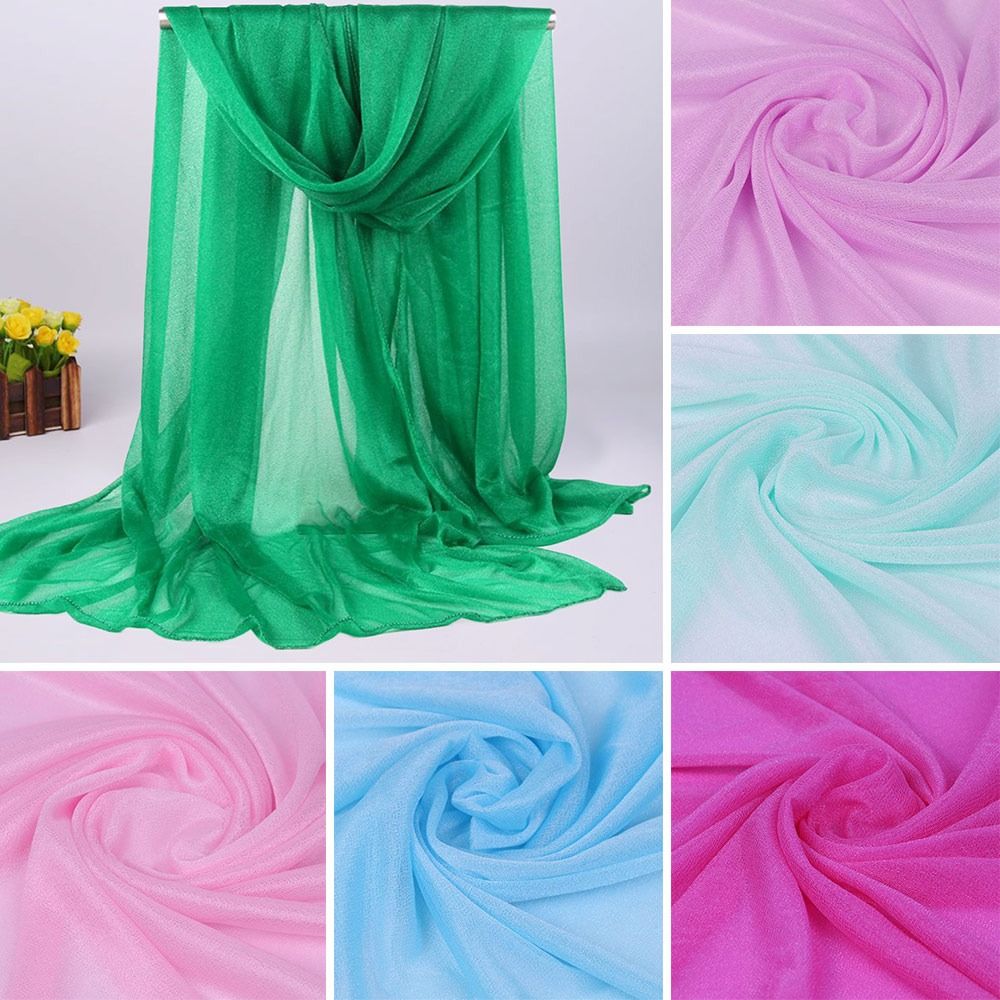 Breathable Shawls Soft Pashmina Summer Silk Scarf for Women
