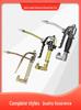 Yellow Universal High-Pressure Pneumatic Grease Gun with Leak-Proof Handle and Electric Nozzle Accessories