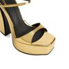 Fashion 2024 Summer Solid Color High Heel Women's Sandals New Waterproof Platform Buckle Gold Silver Size 36-43 Sexy Women's Shoes