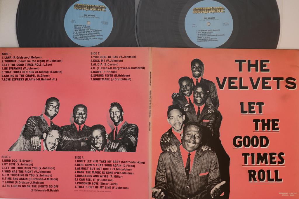 LP Record VELVETS - Let The Good Times Roll 23AP2241 MONUMENT Unknown Soul/Funk Used