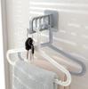 Multi-funktion Wand Tür Kleiderbügel Haken Handtuch Halter Schlüssel Aufhänger Tür Haken Küche Schrank Organizer Ziehen Handtuch Aufhänger Halter
