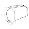 A84E-2PCS Soft Stretch Plush Armrest Covers, Stretch Armrest Covers For Chairs/Sofas, Couch Covers