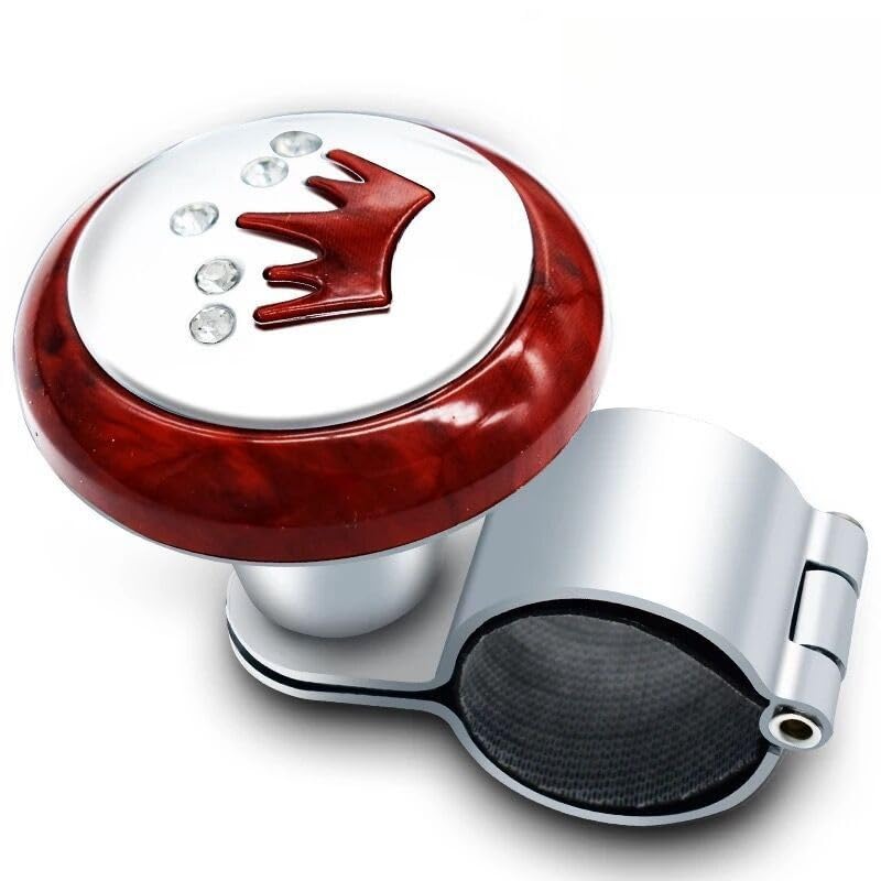 Gtzbciv Steering Wheel Spinner Steering Wheel Knob Steering Wheel Aid Car Accessories Truck 1pcs (Electroplated)