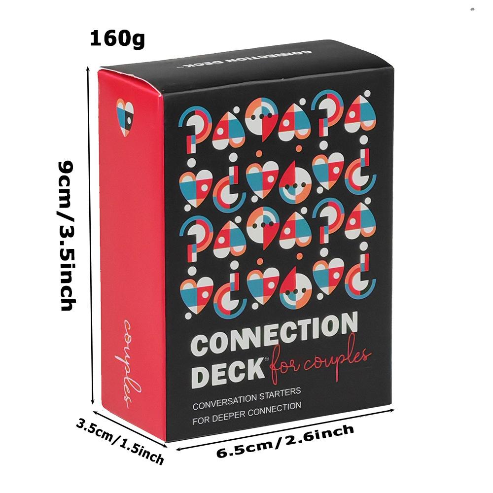 English Version Comeciton Deck Couple Game Cards, Affectionate Conversation Card Board Game